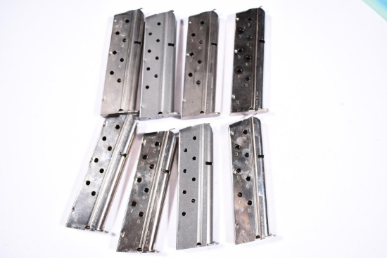8 - 1911 40 S&W ROUND NICKEL MAGAZINES