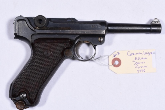 GERMAN MAUSER LUGER  DWM, SN 8478