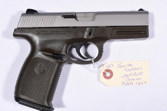 SMITH WESSON SW9GVE, SN RBA1606