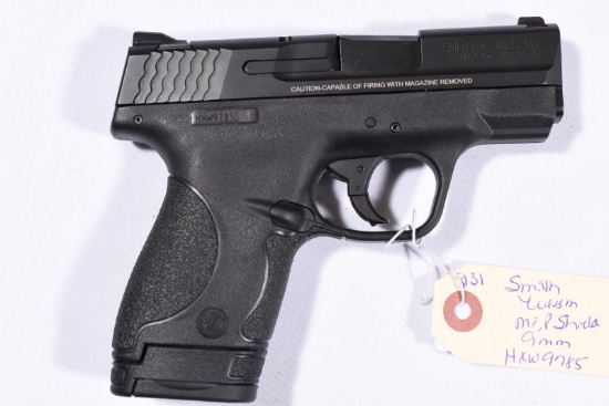 SMITH WESSON M&P SHEILD, SN HXW9785