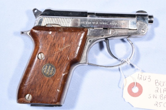 BERETTA 21 A 25 CAL
