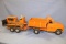 BUDDY L DUMP TRUCK, TRAILER & DOZIER, 25 IN LONG