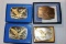 4 EAGLE BELT BUCKELS