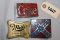 3 BELT BUCKELS, MILLER, COKE, STARS & BAR