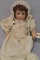 APPROX 16 IN BABY 671 O/MOUTH MOHAIR WIG, ANTIQUE
