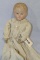APPROX 16 IN CLOTH BODY, PAINTED HEAD, AGE