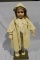 APPROX 34 IN S&H OPEN MOUTH, HUMAN HAIR WIG,