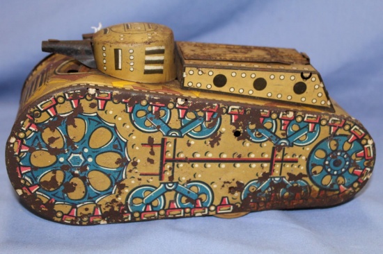 MARX TANK ,WIND UP NOT OPERATING CORRECTLY,