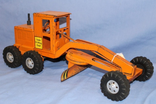 TONKA STATE HI-WAY DEPT ROAD GRADER, 17.5 IN LONG