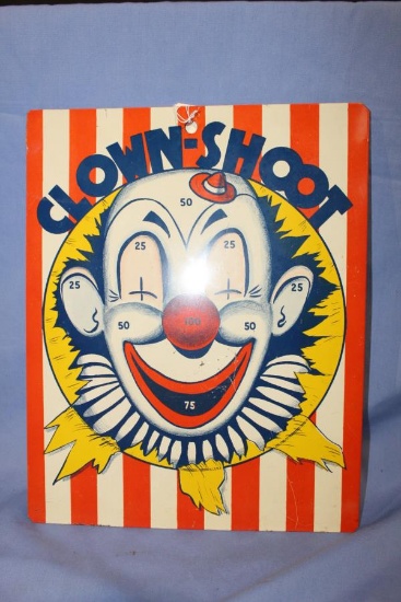 2 SIDED CLOWN SHOOT & DART BASEBALL