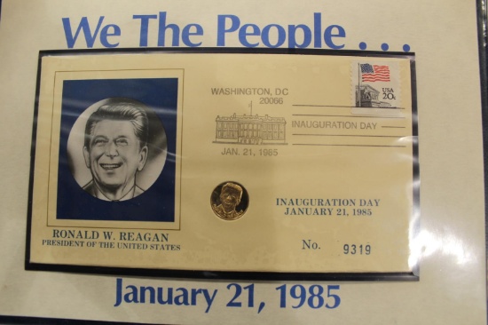 1985 INAUGURAL 14 KT GOLD PIECE JAN 21, 1985