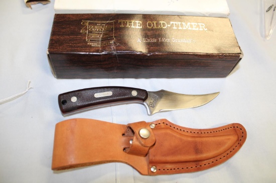 SCHRADE THE OLD TIMER SHARP FINGER IN BOX W/SHEATH