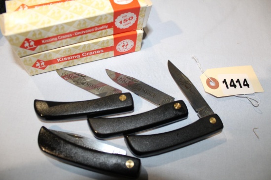 KISSING CRANE COAL MINER KNIVES