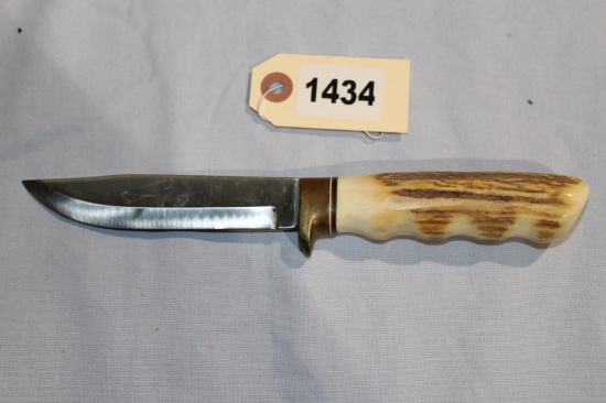 STAG HANDLE CUSTOM KNIFE OVER ALL LENGTH 9.5 IN