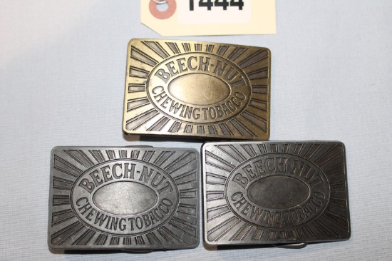 3 BEECH NUT BELT BUCKELS