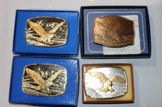 4 EAGLE BELT BUCKELS