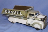 MARX TOYS SAND & GRAVEL TRUCK 13.5 IN LONG