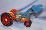 UNKNOWN MAKER STAMPED MEDAL TRACTOR, 16 IN LONG