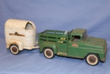 TONKA TRUCK & HORSE TRAILER, 20.5 IN LONG