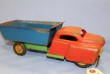 UKNOWN MAKER, PRESSED STEEL DUMP TRUCK,