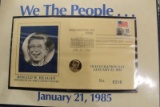 1985 INAUGURAL 14 KT GOLD PIECE JAN 21, 1985