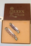 QUEEN MASTER CUTLER COLLECTION 2 KNIFE SET IN BOX
