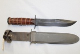 CAMILLUS KNIFE STAMPED USN MK2 WITH USN MK2 SHEATH