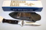 AMERICAN BLADE AB-28 WATER BUFFALO HORN IN BOX
