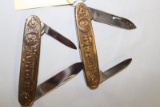 KUTMASTER RED MAN CHEWING TOBACCO KNIVES