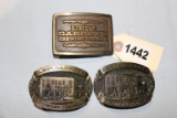 3 LEVI GARRETT BELT BUCKELS