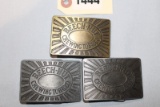 3 BEECH NUT BELT BUCKELS