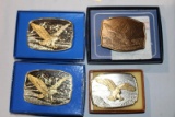4 EAGLE BELT BUCKELS