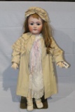 APPROX 34 IN S&H O/MOUTH, HUMAN HAIR & ANTIQUE CLO