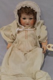 APPROX 16 IN BABY 671 O/MOUTH MOHAIR WIG, ANTIQUE
