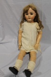 APPROX 42 IN KESTNER 142 HUMAN HAIR ANTIQUE CLOTHE