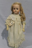 APPROX 25 IN DRESSEL 1912, HUMAN HAIR, ANTIQUE
