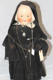 APPROX 20 IN ROSEBUD DOLL DRESSED AS NUN