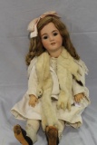 APPROX 29 IN S&H 1339, WIG, ANTIQUE CLOTHES,