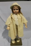 APPROX 34 IN S&H OPEN MOUTH, HUMAN HAIR WIG,
