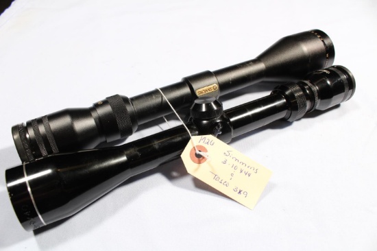 SIMMONS 3-10X44 SCOPE & TASCO 3X9 SCOPE