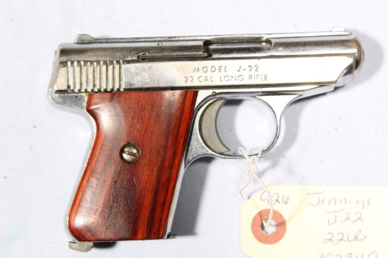 JENNINGS J22, SN 397849, 22 LR PISTOL, B40-P14