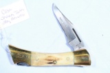 CASE SHARK TOOTH STAG HANDLE FOLDING HUNTER