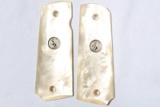 SET OF FACTORY COLT 1911 FULL SIZE PEARL GRIPS