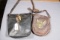 2 EARLY LEATHER BAGS / POUCHES