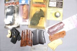 BOX OF GRIPS SMITH & WESSON AND COLT WITH