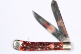 RED STAG GERMANY 2 BLADE KNIFE 100 YRS COCA COLA