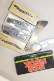 3 PC PARKER CUT RESD NECK KNIFE & 2 FROST CUTLERY