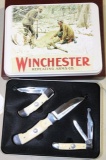 WINCHESTER 2008 3 KNIFE SET IN CASE