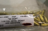 APPROX 50 ROUNDS 32 ACP GA ARMS