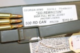 APPROX 500 ROUNDS GA ARMS 223 CAL